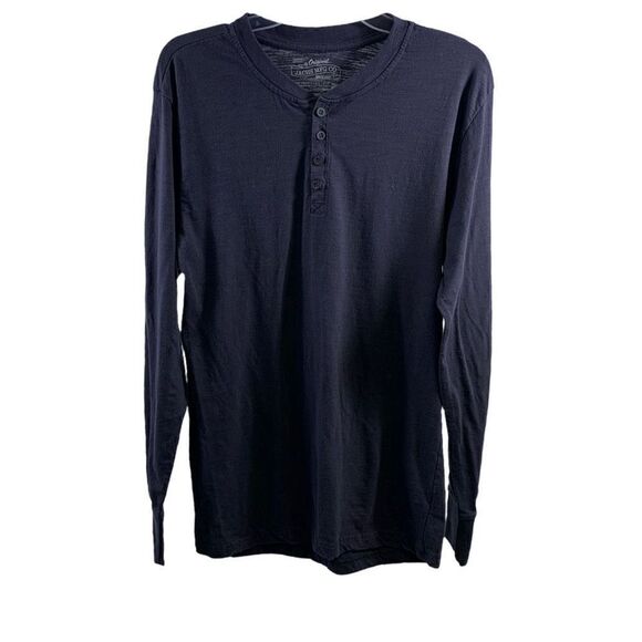 Jachs MFG Navy Henley Top Size L - Picture 1 of 8